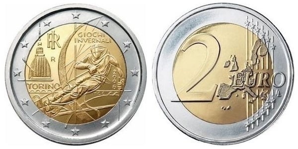 Photo of 2 euro (XX Juegos Olímpicos de Invierno-Turín 2006)