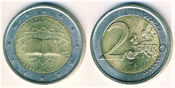 Photo of 2 euro (50 Aniversario del Tratado de Roma)