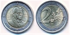 2 euro (200th Anniversary of the Birth of Camillo Benso, Count of Cavour) from Italy