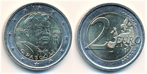 Photo of 2 euro (100 Aniversario de la Muerte de Giovanni Pascoli)