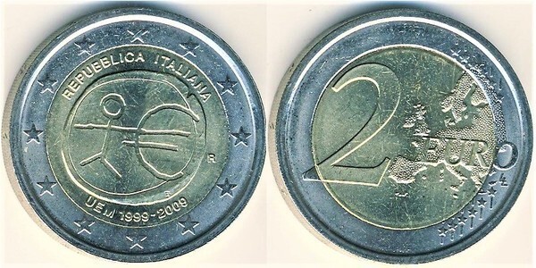 Photo of 2 euro (10 Aniversario de la Unión Económica Monetaria / UEM)
