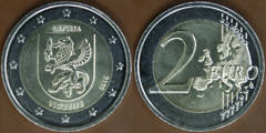 2 euro (Vidzeme) from Latvia