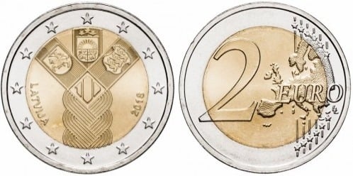 Photo of 2 euro (100 Aniversario de la Fundación de los Estados Bálticos Independientes)