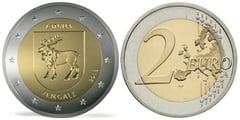2 euro (Zemgale) from Latvia