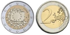 2 euro (30th Anniversary of the European Flag) from Lithuania