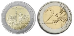 2 euro (The Hill of Crosses) from Lithuania