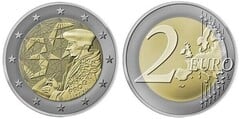 2 euro (35th Anniversary of the Erasmus Program) from Lithuania