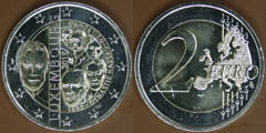 2 euro (125th Anniversary of the Nassau-Weilburg Dynasty) from Luxembourg