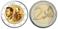 2 euro (200th Anniversary of the Birth of Grand Duke Wilhelm III) from Luxembourg