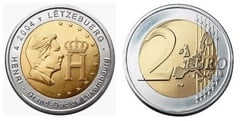 2 euro (Effigy and Monogram of Grand Duke Henri) from Luxembourg