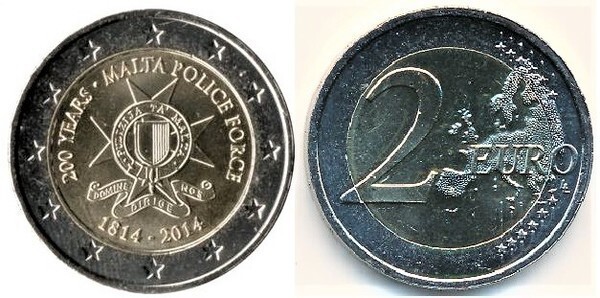 Photo of 2 euro (200 Aniversario de la Policía de Malta)