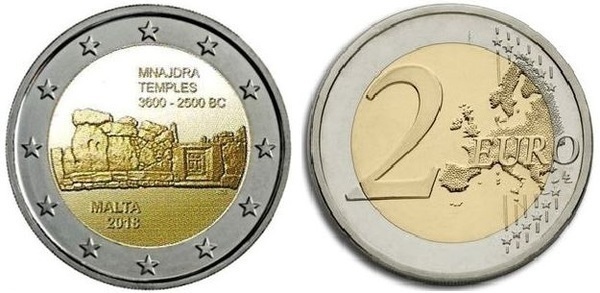 Photo of 2 euro (Templos de Mnajdra)