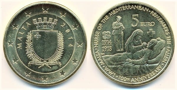 Photo of 5 euro (100 Aniversario de la I Guerra Mundial)