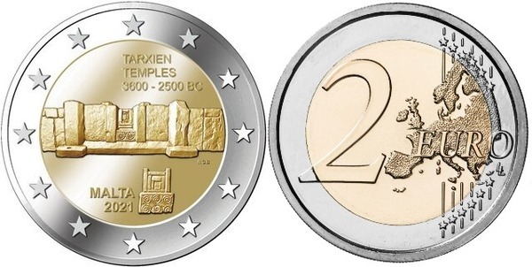 Photo of 2 euro (Templos de Tarxien)