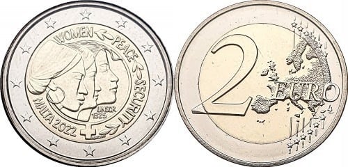 Photo of 2 euro (Resolución 1325 ONU - Mujeres Paz y Seguridad)