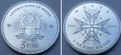 5 euro (Cruz de Malta) from Malta