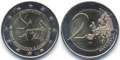 2 euro (20th Anniversary of Accession to the United Nations) from Monaco