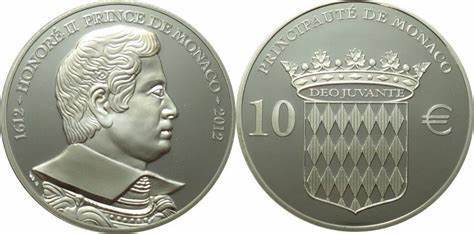 Photo of 10 euro (400 Aniversario Honorio II Príncipe de Mónaco)