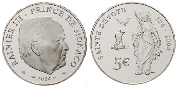 Photo of 5 euro (1700 Aniversario de la Muerte de Santa Devota)