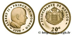 20 euros (Principado de Mónaco -Príncipe Alberto II) from Monaco