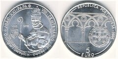 5 euro (VIII Centenary of Pedro Hispano-Pope John XXI) from Portugal