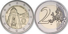 2 euro (250th Anniversary of the construction of the Clérigos Tower - Oporto) from Portugal