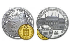 2,50 euro (100th Anniversary of the minting of the first commemorative coin) from Portugal