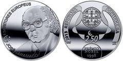 2,50 euro (15th Anniversary Nobel Prize of José Saramago) from Portugal