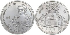 5 euro (Barbara de Bragança) from Portugal