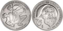 7,50 euro (500th Anniversary - Magellan's circumnavigation. Mactan 1521) from Portugal