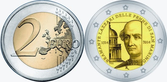 Photo of 2 euro (500 Aniversario de la Muerte de Donato Bramante)