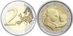 2 euro (550th Anniversary of Filippo Lippi's Death) from San Marino