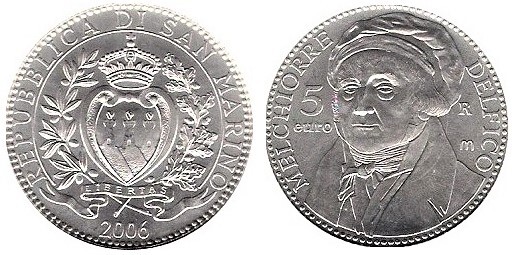 Photo of 5 euro (Melchiorre Delfico)