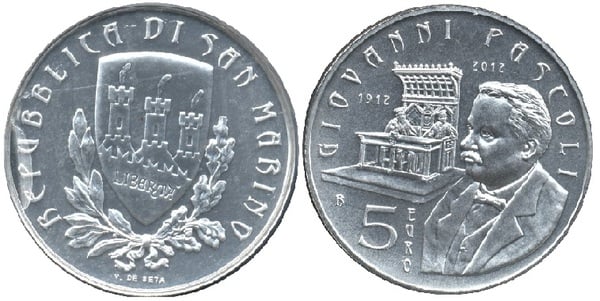 Photo of 5 euro (Giovanni Pascoli)