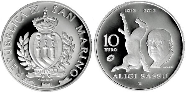 Photo of 10 euro (100 Aniversario del Nacimiento de Aligi Sassu)