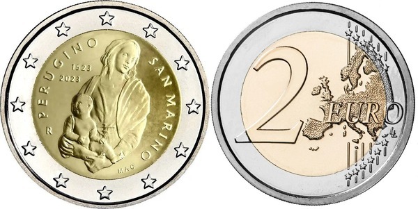 Photo of 2 euro (500 Aniversario de la Muerte de Perugino)