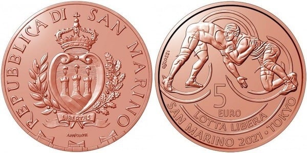 Photo of 5 euro (Victoria en Lucha Libre - Juegos Olímpicos de Tokio 2020