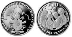 5 euro (50th World Peace Day) from Vatican