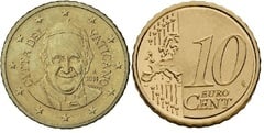 10 euro cent (Francis I) from Vatican