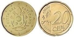 20 euro cent (Francis I Coat of Arms) from Vatican