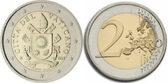 2 euro (Francis I Coat of Arms) from Vatican