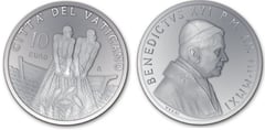 10 euro (60th Anniversary of Benedict XVI's Ordination to the Priesthood) from Vatican