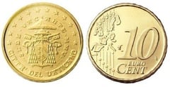 10 euro cent (Headquarters Vacant) from Vatican